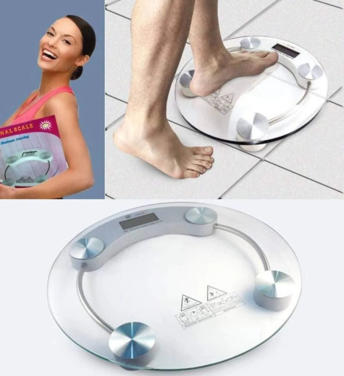 0169 -8mm Electronic Tempered Glass Digital Weighing Scale