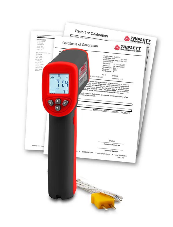 12:1 IR Thermometer with Type K - (IRT227)