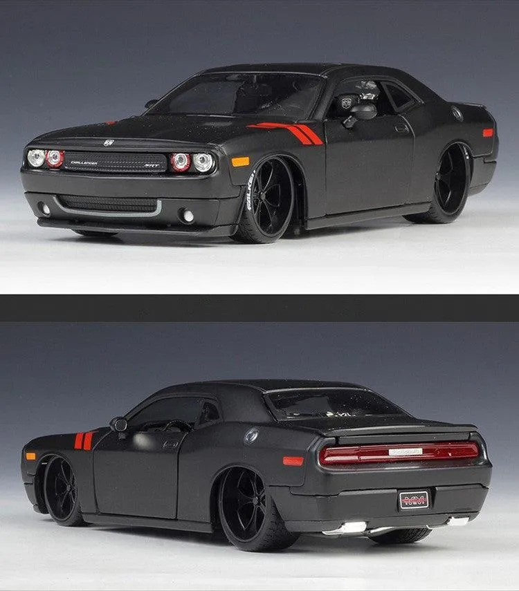 1:24 Dodge Challenger 2008 Custom Alloy Model Car