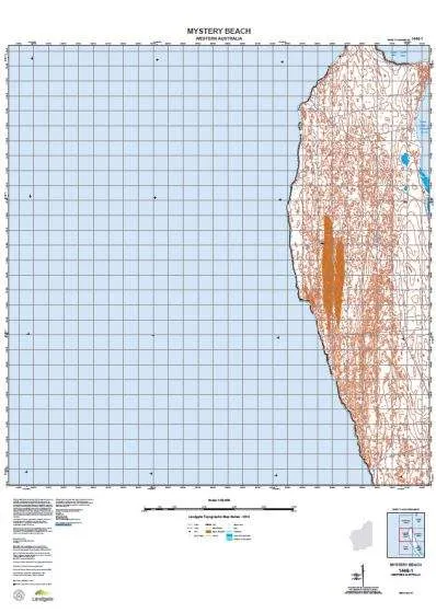 1446-1 Mystery Beach Topographic Map by Landgate (2015)