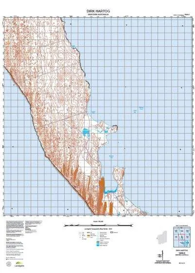 1546-3 Dirk Hartog Topographic Map by Landgate (2015)