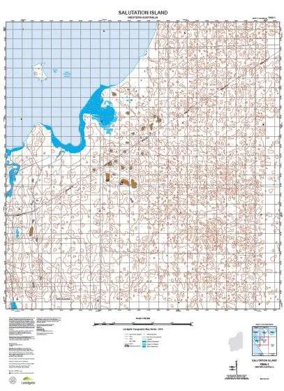 1644-1 Salutation Island Topographic Map by Landgate (2015)