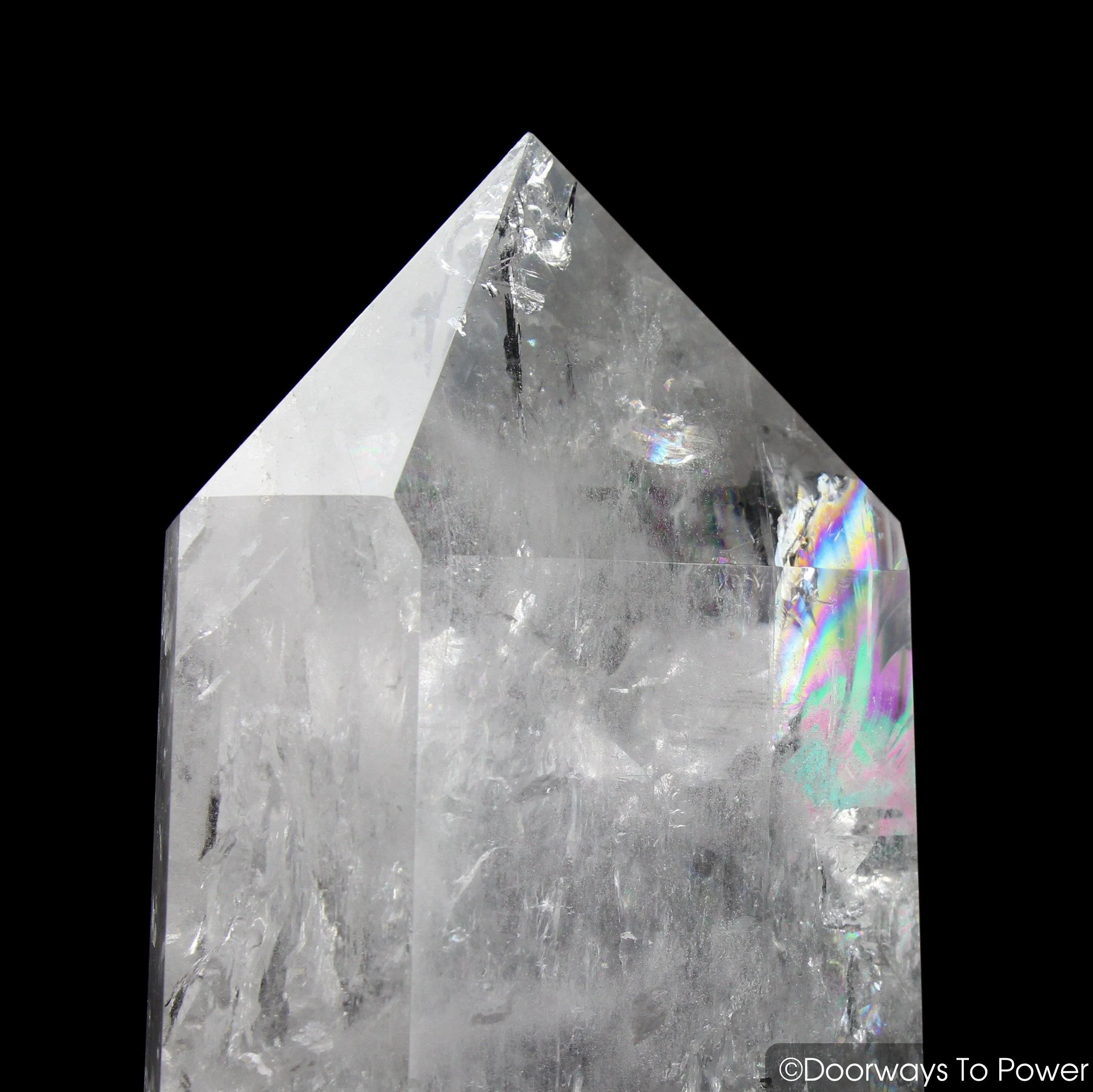 17.5" Clear Quartz Devic Temple Master Crystal 'El·e·va·tion' 22 lbs