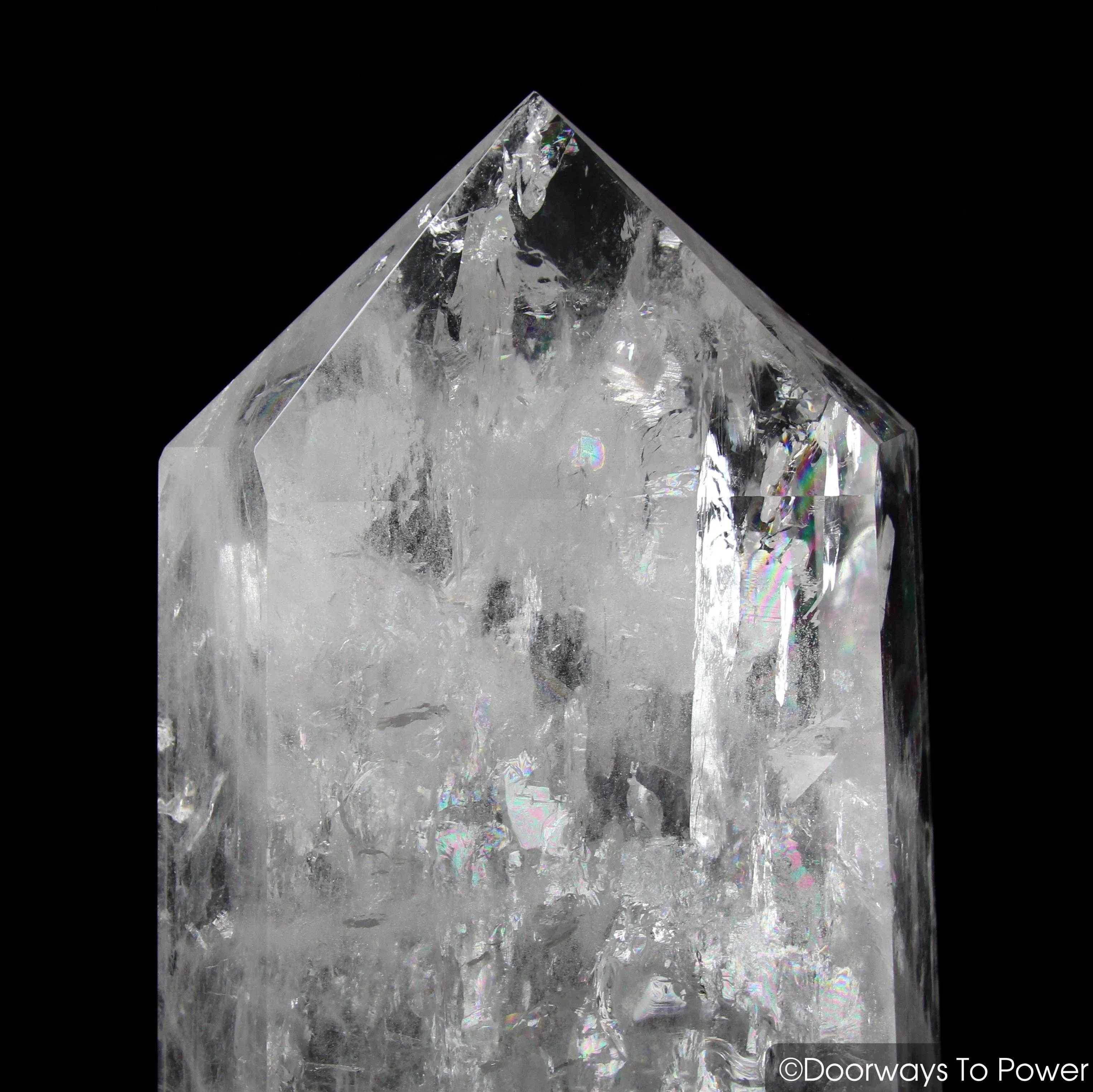 17.5" Clear Quartz Devic Temple Master Crystal 'El·e·va·tion' 22 lbs