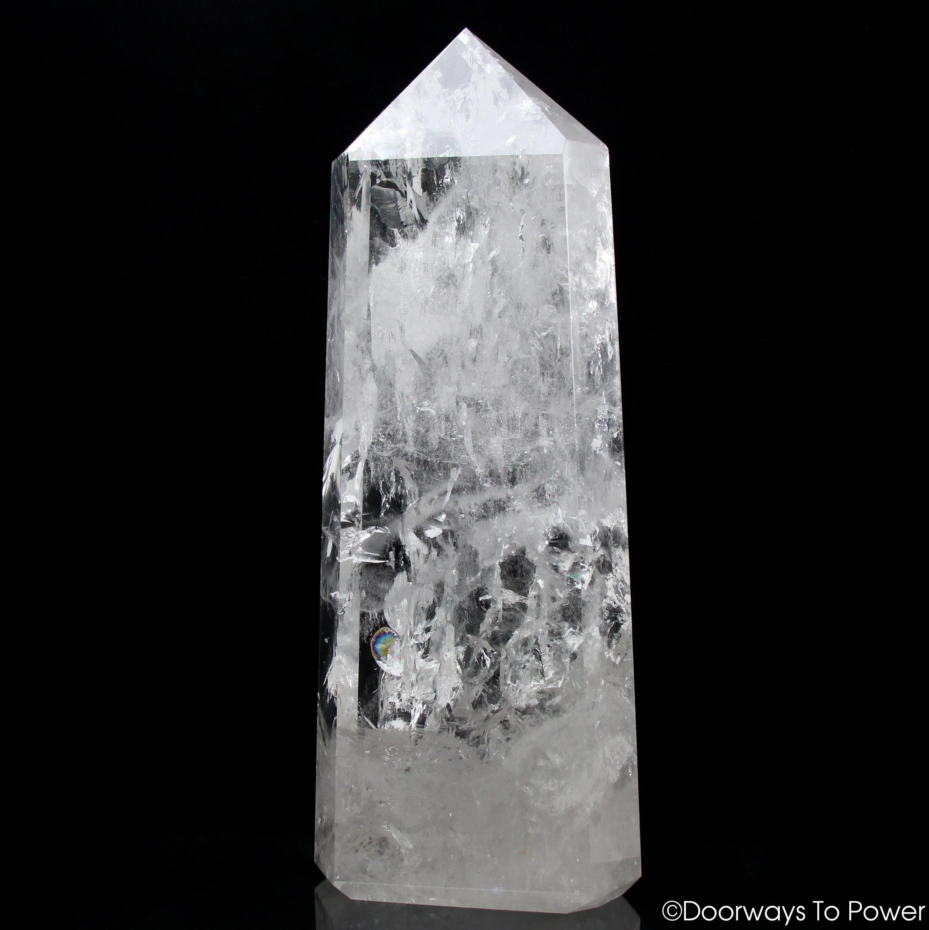 17.5" Clear Quartz Devic Temple Master Crystal 'El·e·va·tion' 22 lbs