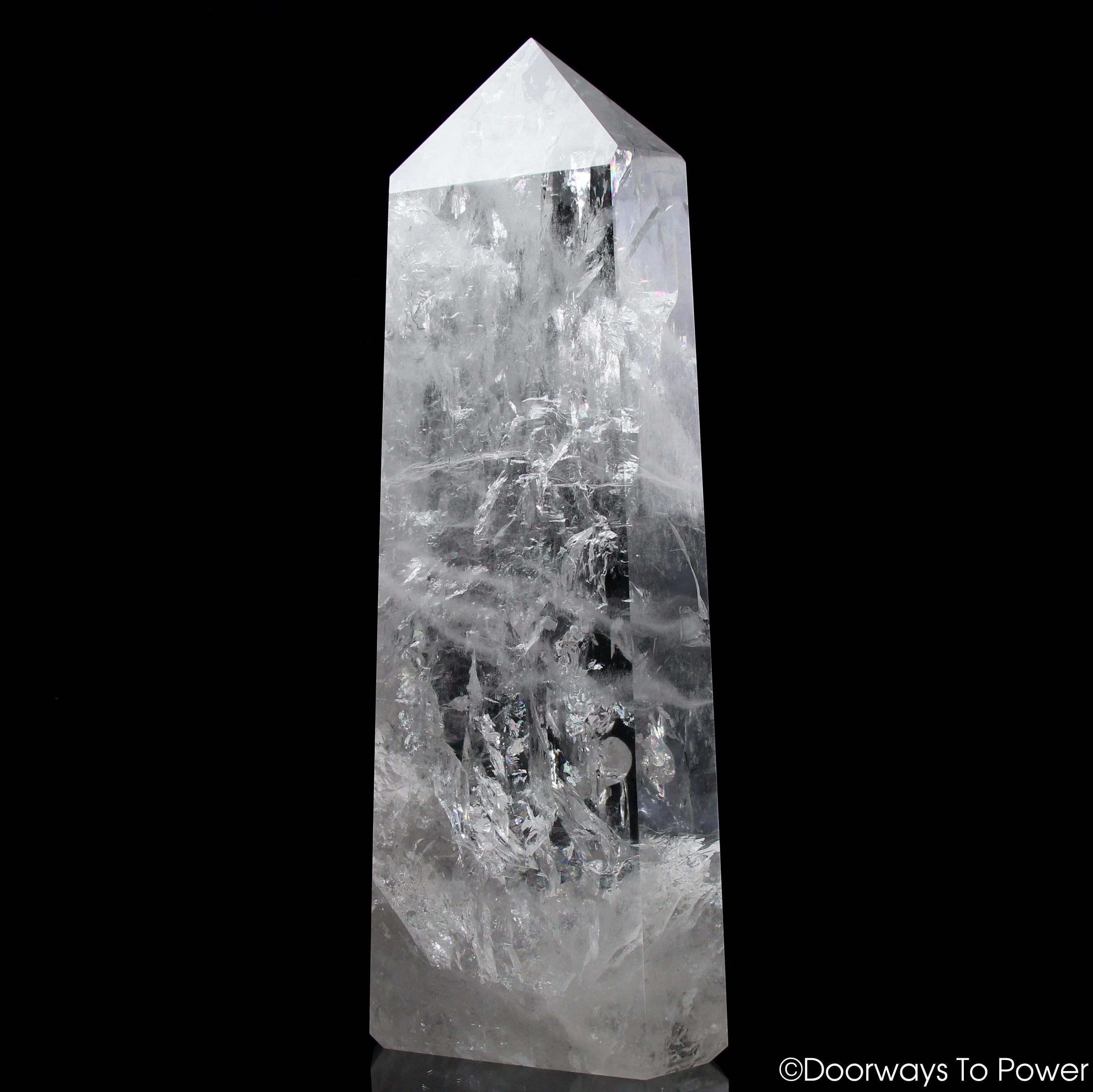 17.5" Clear Quartz Devic Temple Master Crystal 'El·e·va·tion' 22 lbs