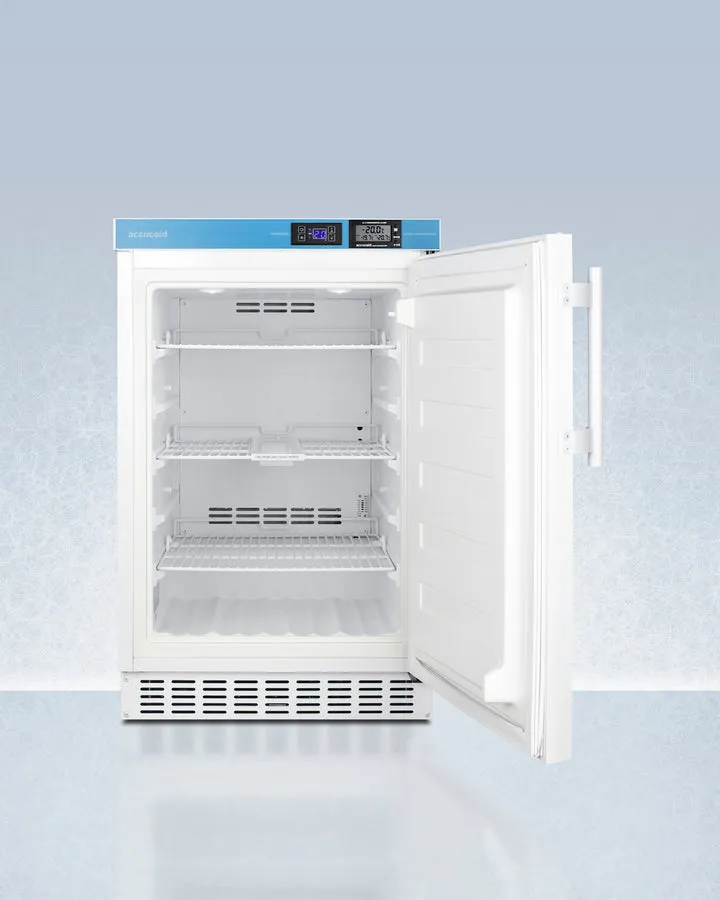 Accucold 20" Wide Built-In Pharmacy All-Freezer, Frost-free Operation, ADA Compliant