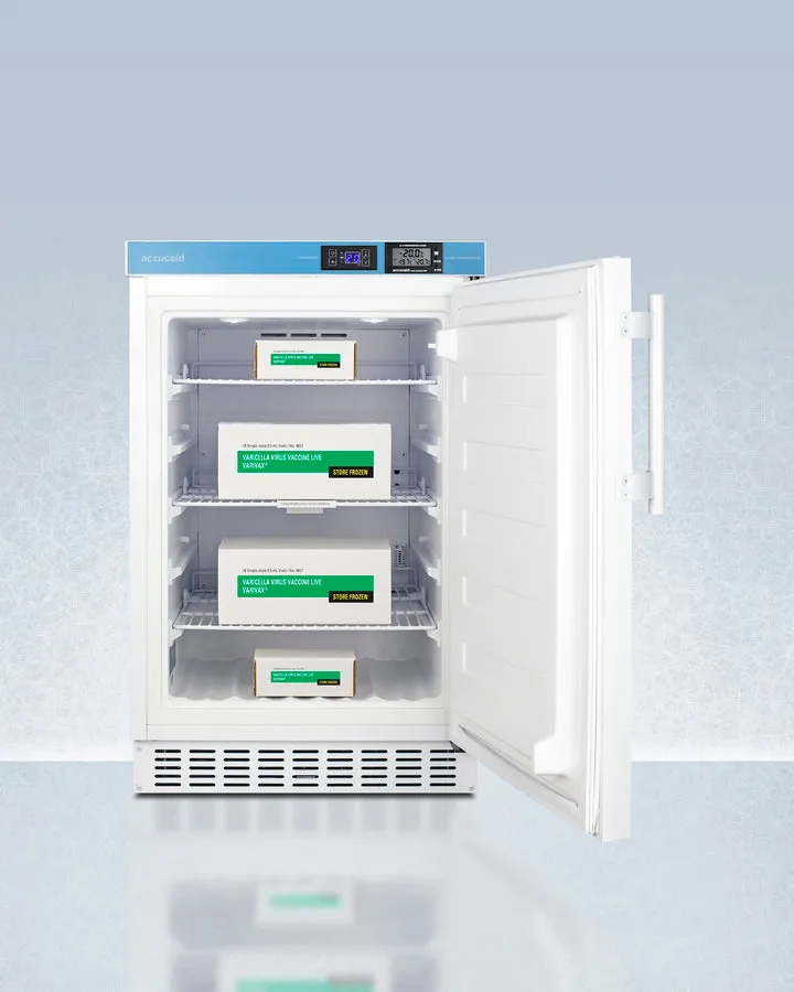 Accucold 20" Wide Built-In Pharmacy All-Freezer, Frost-free Operation, ADA Compliant