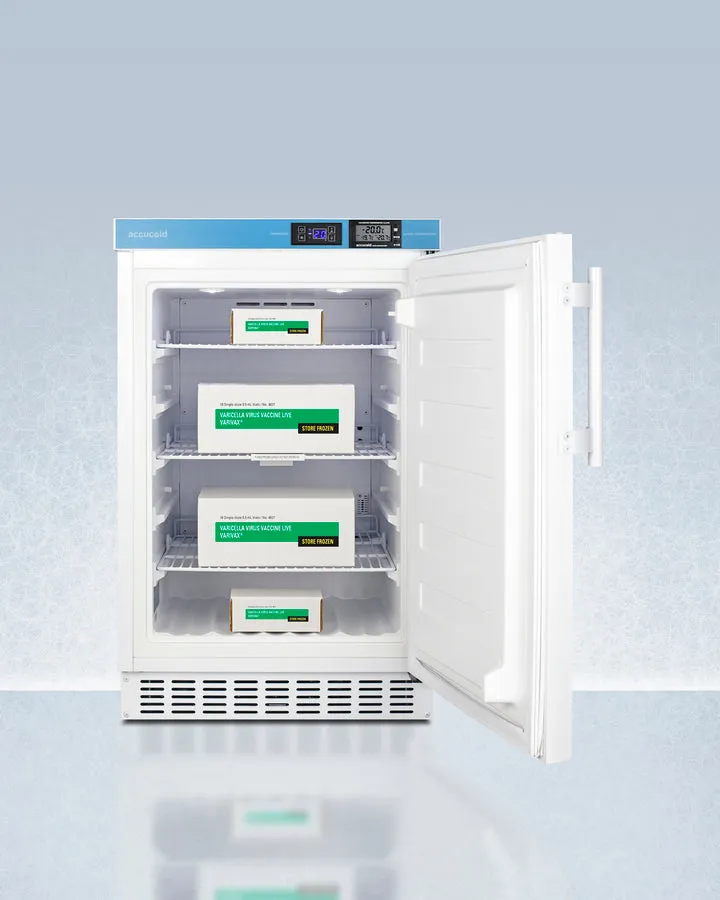 Accucold 20" Wide Built-In Vaccine All-Freezer with NIST Calibrated High/Low Temperature