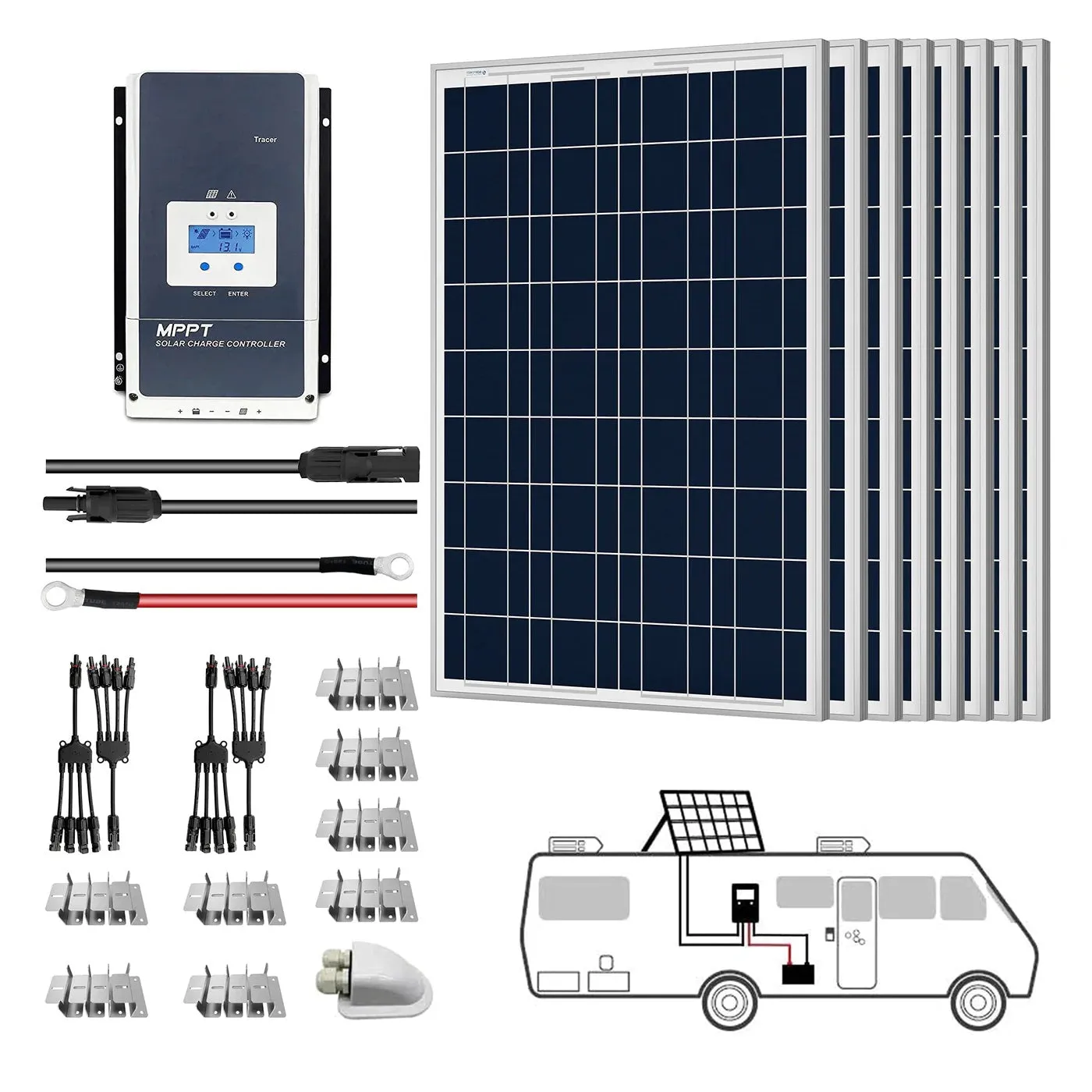 ACOPower 12V Polycrystalline Solar RV Kits