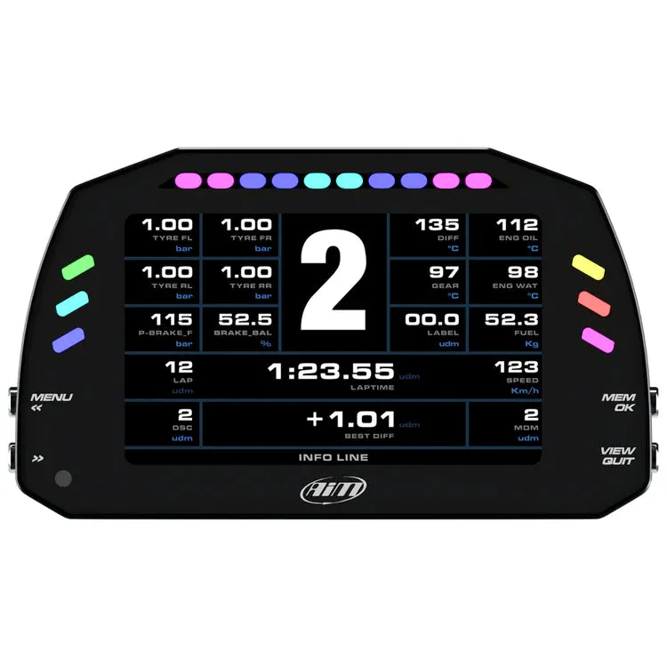 Aim MXS 5" TFT Strada 1.3 OBD2 OBDII ROAD RACE Car Dash Display