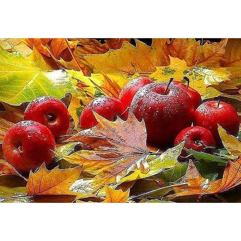 Autumn Apples, 5D Diamond Painting Kit