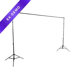 Backdrop Stand (2.8M x 3.0M) - Heavy Duty 8kg Load 4 Segment Crossbar (DEMO STOCK)