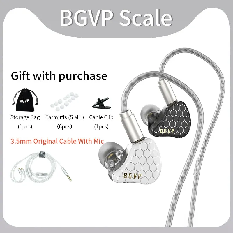 BGVP Scale Pro 1DD   1BA Hybrid Driver In-Ear Monitors