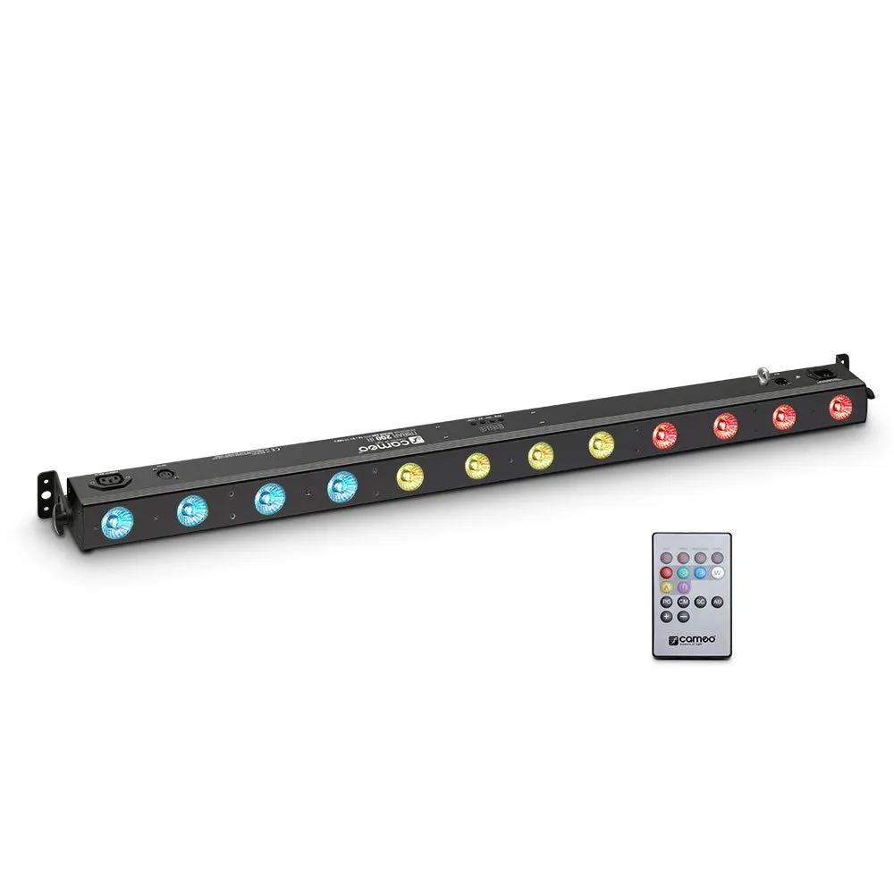 Cameo Lights CLTRIBAR200IR TRIBAR 200 12 X3W RGB LED Bar IR Remote Control (Black)