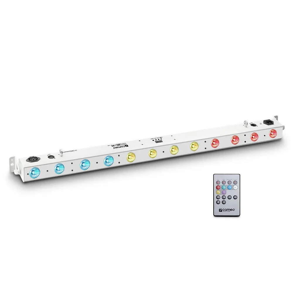 Cameo Lights CLTRIBAR200IRWH TRIBAR 200 12 X3W RGB LED Bar IR Remote Control (White)