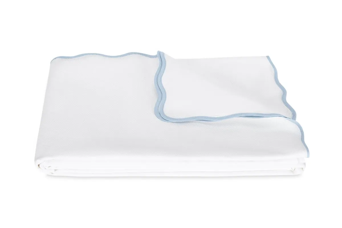 Camilla Pique Light Blue Bedding by Matouk