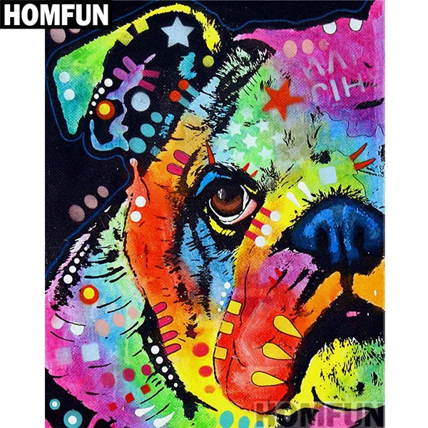 Colorful dogs Diamond Painting Kit, Round/Square Drill