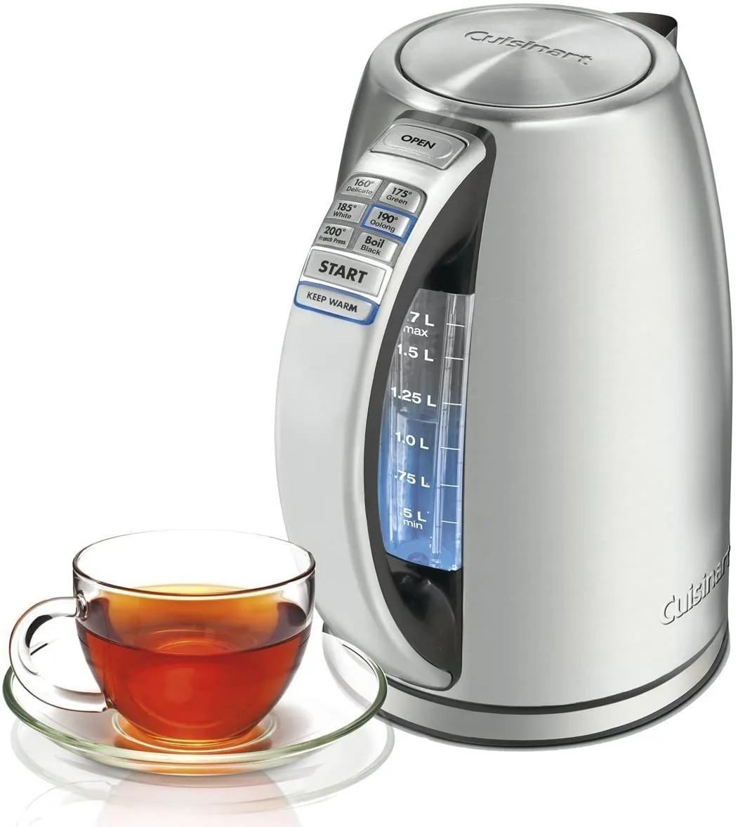 Cuisinart 1.7 Liter Cordless Electric Kettle, Silver - Certified Refurbished