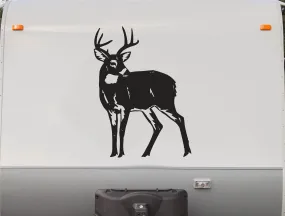 Deer Buck Standing Decal Trailer Camper Auto Truck Vinyl Sticker