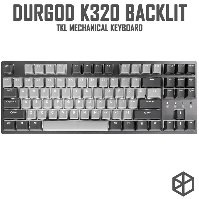 durgod 87 corona k320 backlit mechanical keyboard cherry mx switches pbt doubleshot keycaps