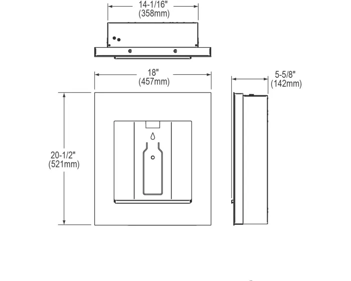 Elkay LBWD06 ezH2O Liv Built-in Filtered Water Dispenser with Remote Chiller