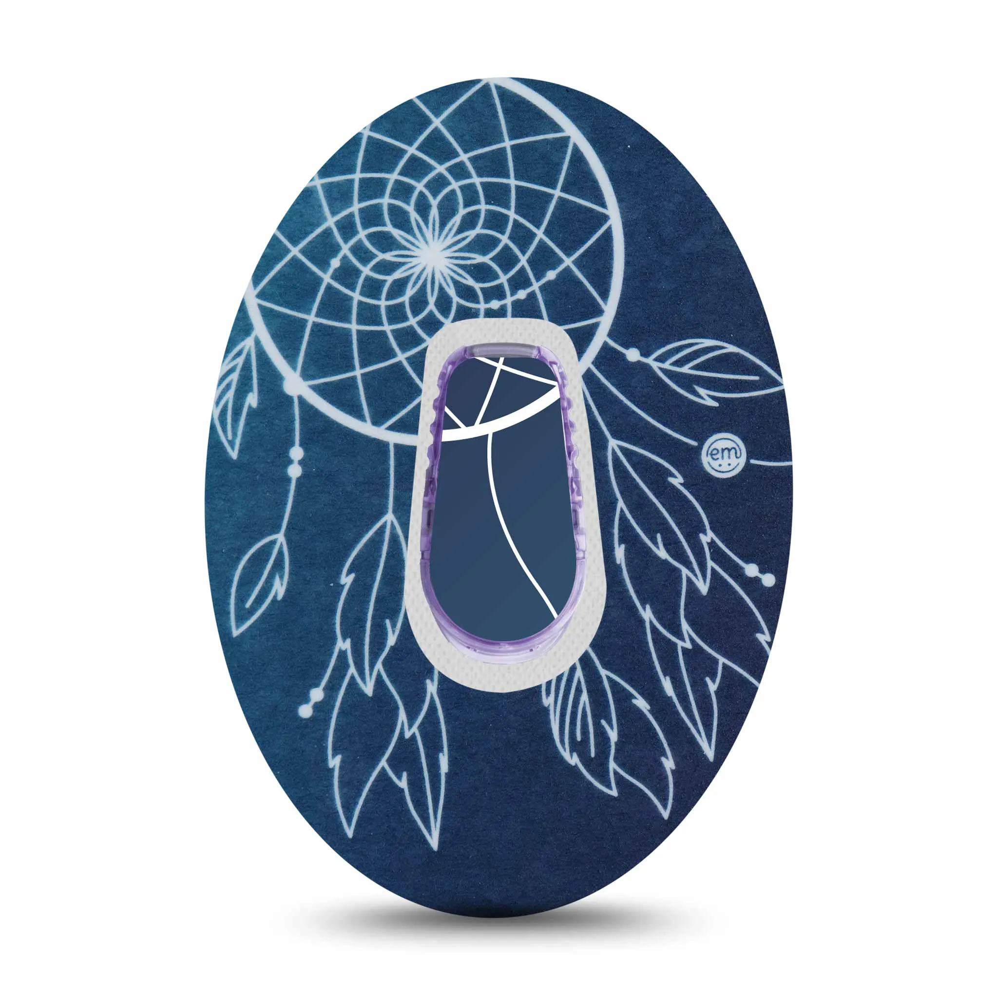 ExpressionMed Dexcom G6/One Transmitter Sticker (Blue Dreamcatcher)