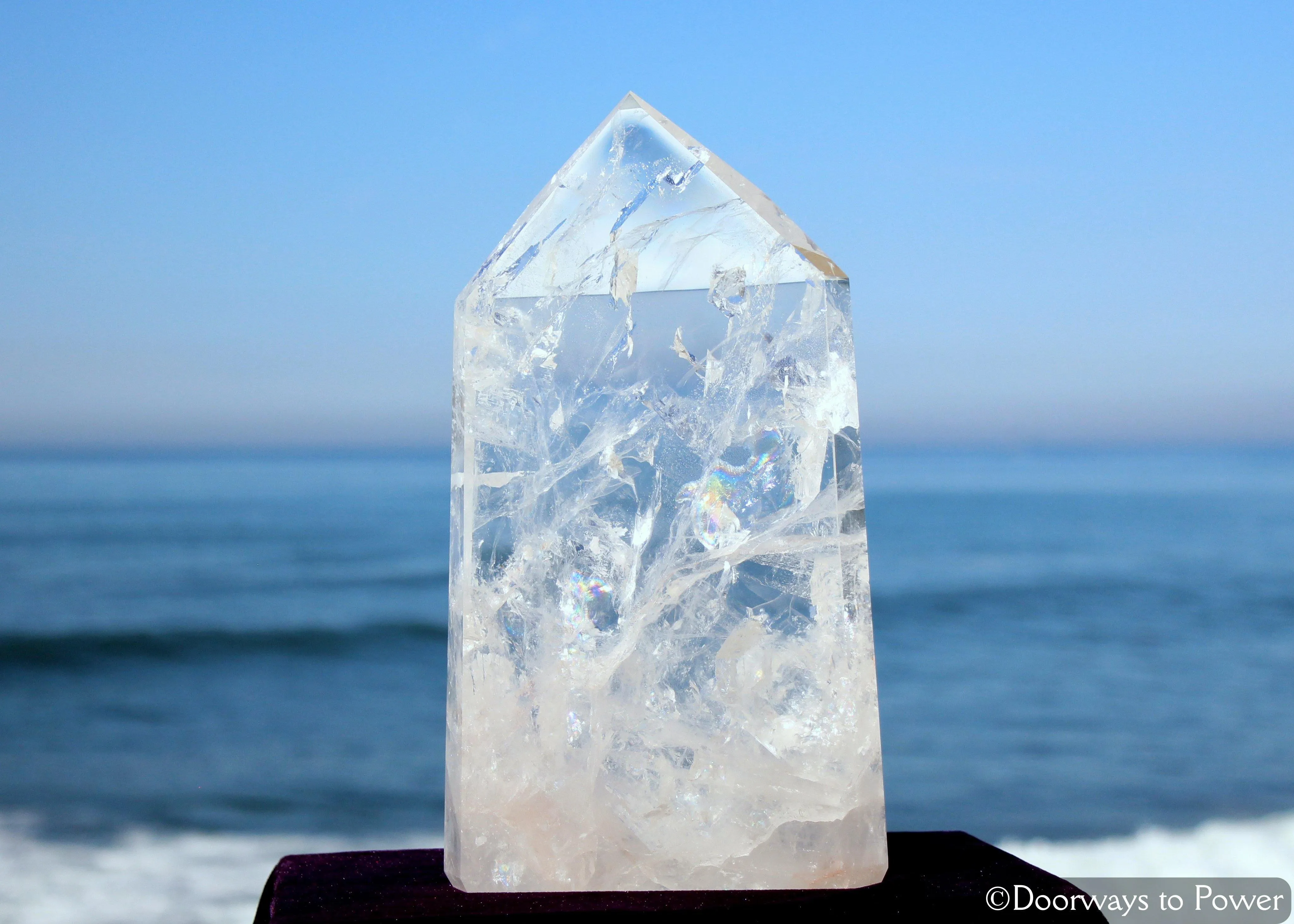 Exquisite Luxury Home Decor Clear Quartz Master Crystal Point A   