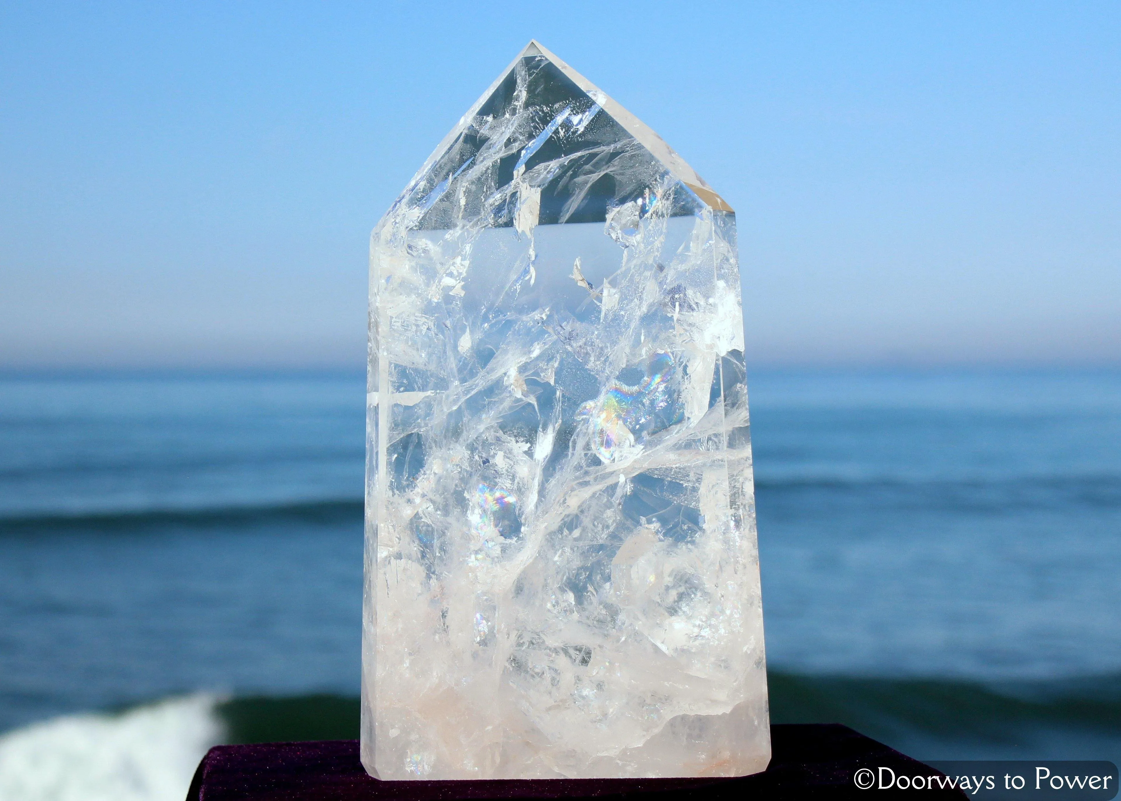 Exquisite Luxury Home Decor Clear Quartz Master Crystal Point A   