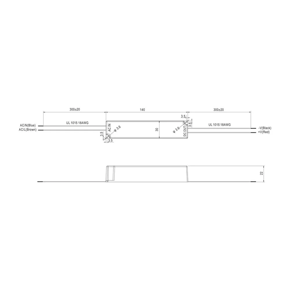 Hunza Mean Well LED Driver LPHC-18-700 700mA (6-25v) IP67 (Helen)