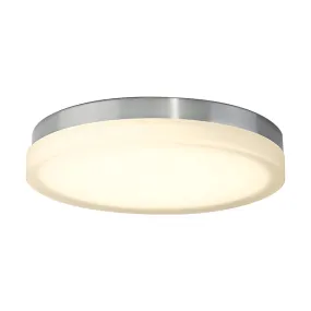 LED Flush Mount from the Slice Collection in Brushed Nickel Finish by W.A.C. Lighting