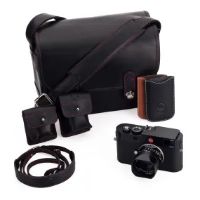 Leica M (Typ 262) Set with Summarit-M 50mm f/2.4 Black, Oberwerth for Leica Bag, Black & Cognac SD Card Holders