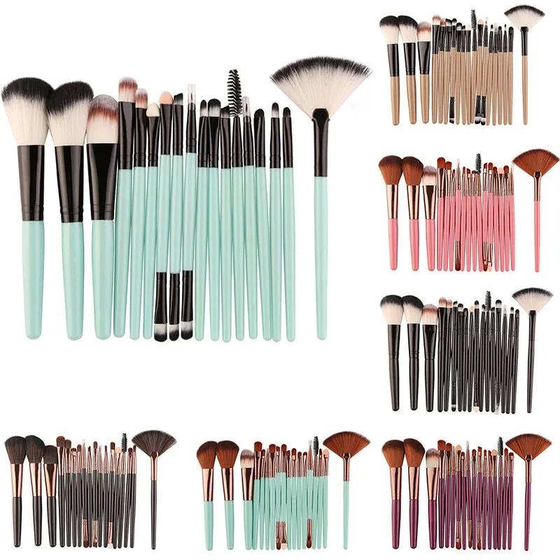 MAANGE 15/18 Pcs Professional Makeup Brushes Set Comestic Powder Foundation Blush Eyeshadow Eyeliner Lip Make up Brush Tools