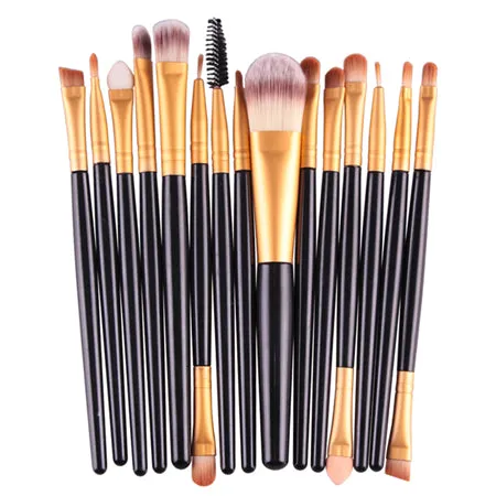 MAANGE 15/18 Pcs Professional Makeup Brushes Set Comestic Powder Foundation Blush Eyeshadow Eyeliner Lip Make up Brush Tools