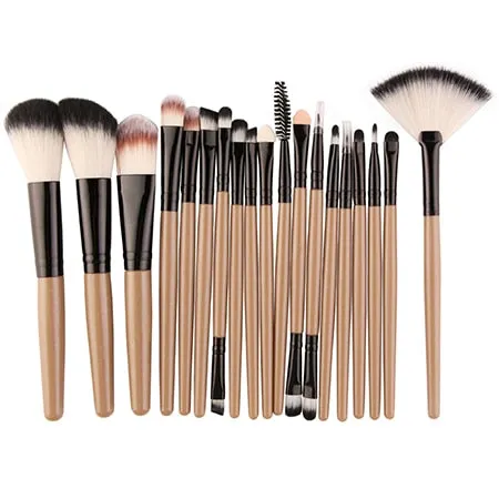 MAANGE 15/18 Pcs Professional Makeup Brushes Set Comestic Powder Foundation Blush Eyeshadow Eyeliner Lip Make up Brush Tools