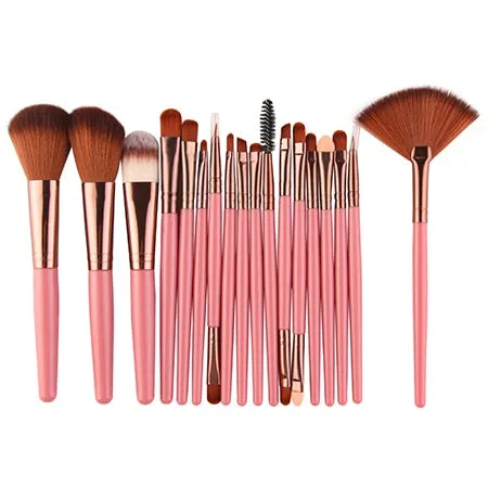 MAANGE 15/18 Pcs Professional Makeup Brushes Set Comestic Powder Foundation Blush Eyeshadow Eyeliner Lip Make up Brush Tools