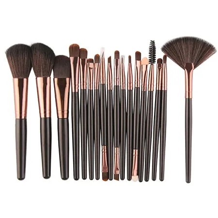 MAANGE 15/18 Pcs Professional Makeup Brushes Set Comestic Powder Foundation Blush Eyeshadow Eyeliner Lip Make up Brush Tools