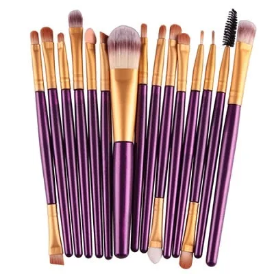 MAANGE 15/18 Pcs Professional Makeup Brushes Set Comestic Powder Foundation Blush Eyeshadow Eyeliner Lip Make up Brush Tools