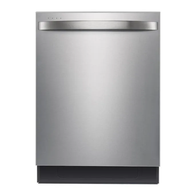 Midea - 45-Decibel Top Control 24-in Built-In Dishwasher - Silver