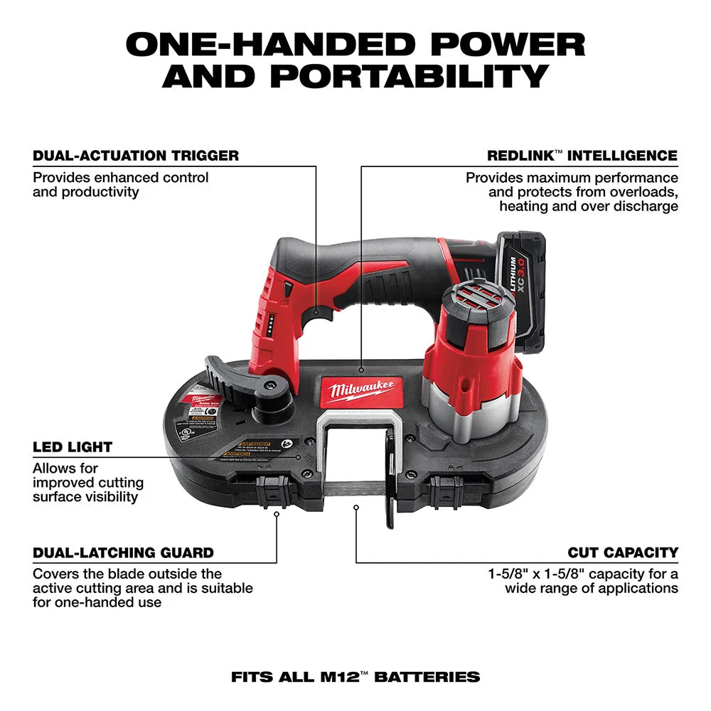 Milwaukee 2429-21XC M12™ Sub-Compact Band Saw Kit