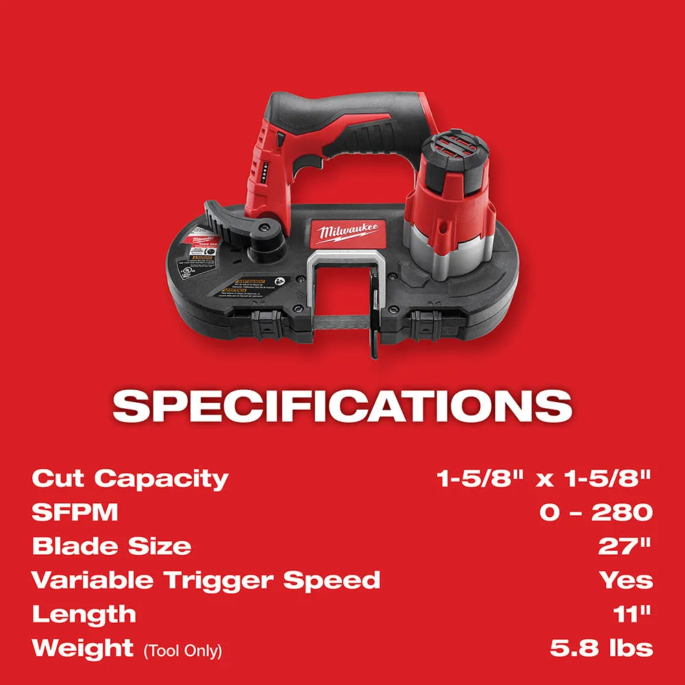 Milwaukee 2429-21XC M12™ Sub-Compact Band Saw Kit