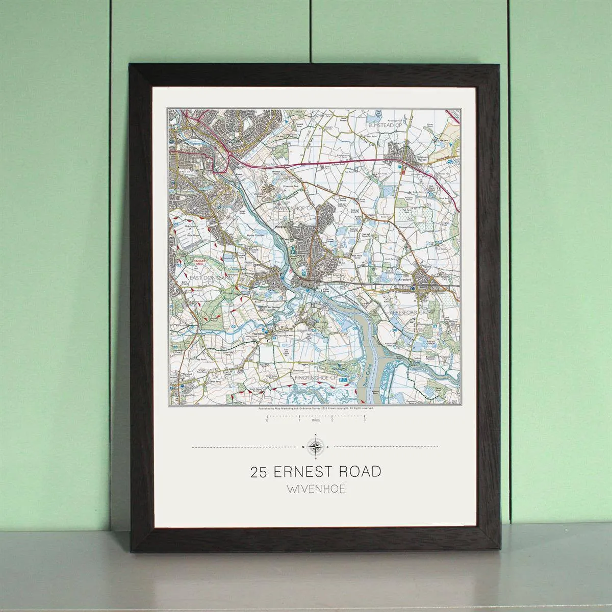 My Home is Here - Personalised Wall Map