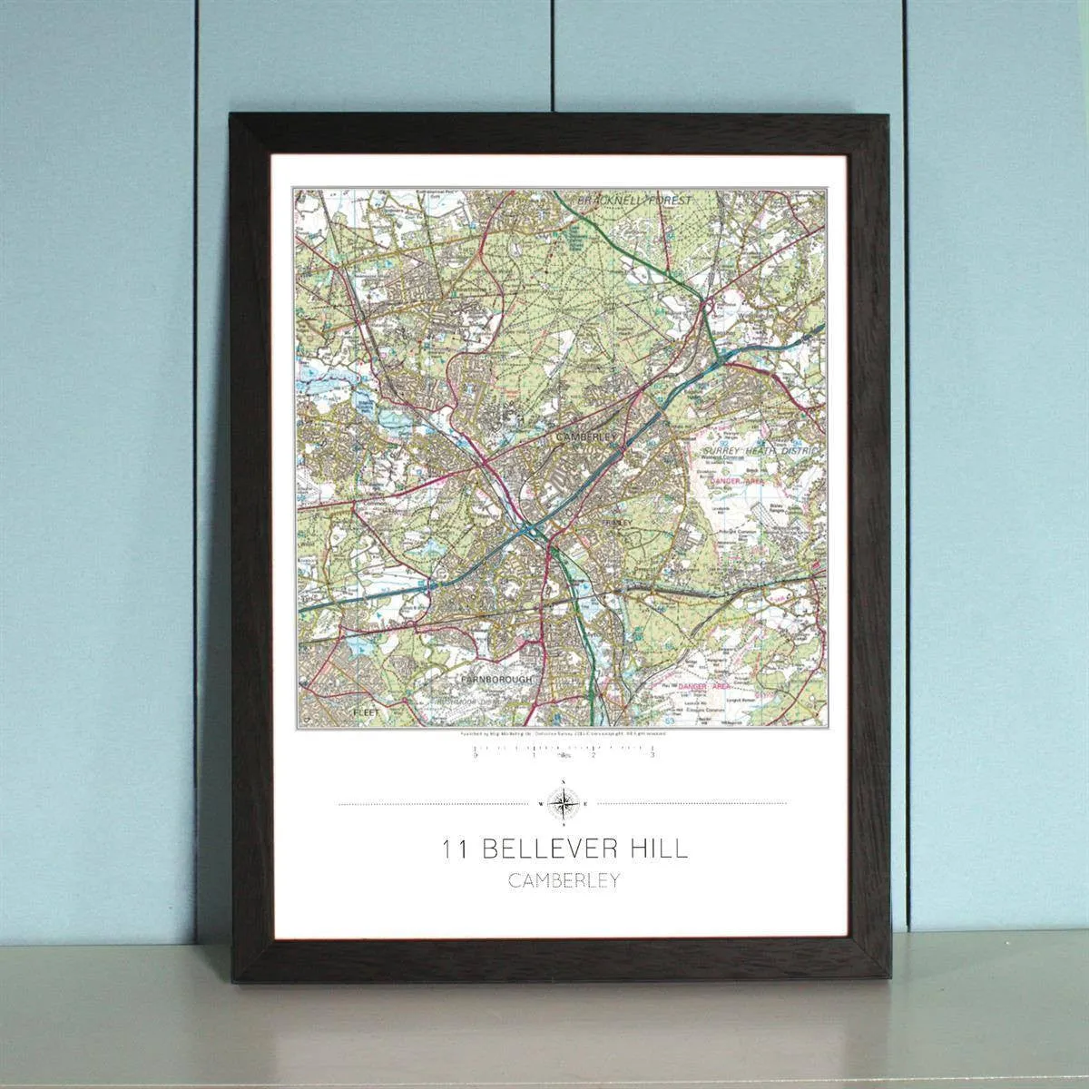 My Home is Here - Personalised Wall Map