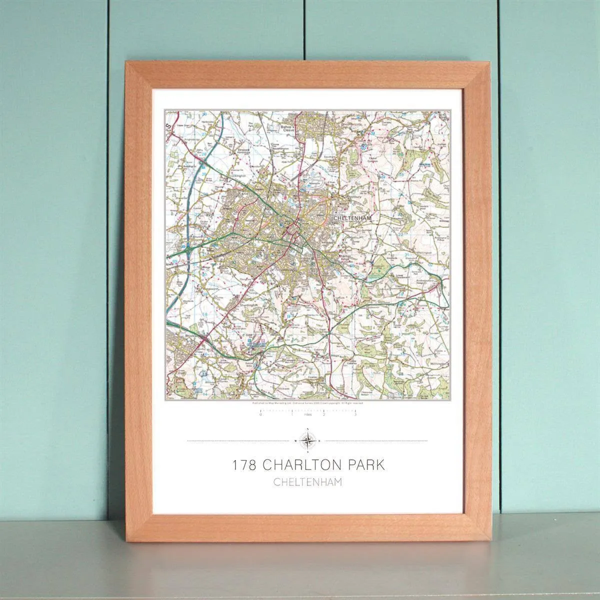 My Home is Here - Personalised Wall Map