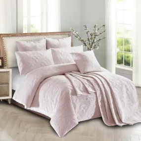 Mystique BLUSH Quilt Cover Set by Concierge