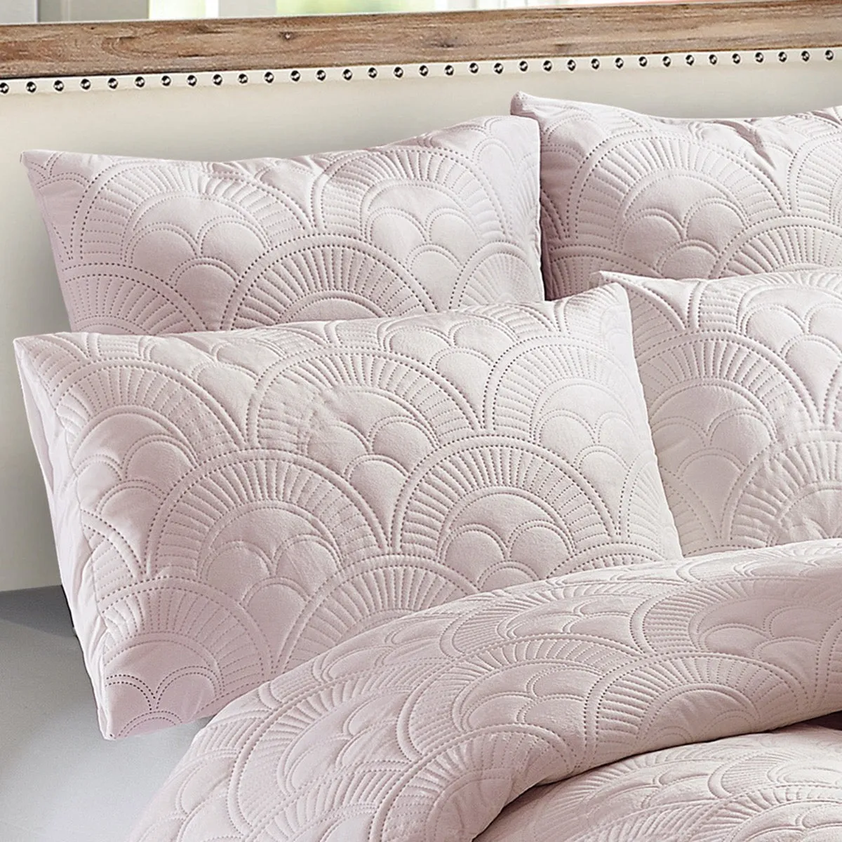 Mystique BLUSH Quilt Cover Set by Concierge