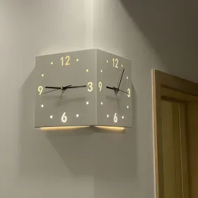 Nordic Square Modern Corner Wall Clock