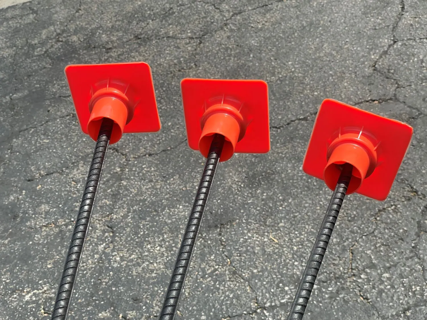 OSHA Rebar Safety Caps (Impalement Protection) | Rebar #3 - #8 | T-post Caps (Made in the USA)