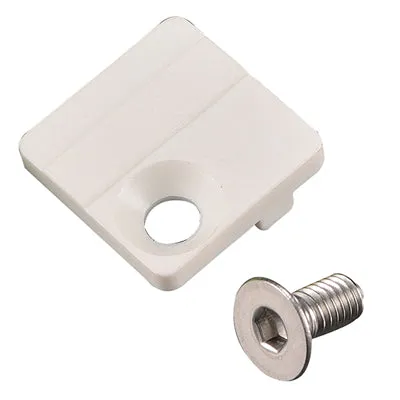 Q2 Fd Direct Mount Cover White Nylon, W/Screw For 1X Systems Front Derailleur Cover Q2 Derailleur