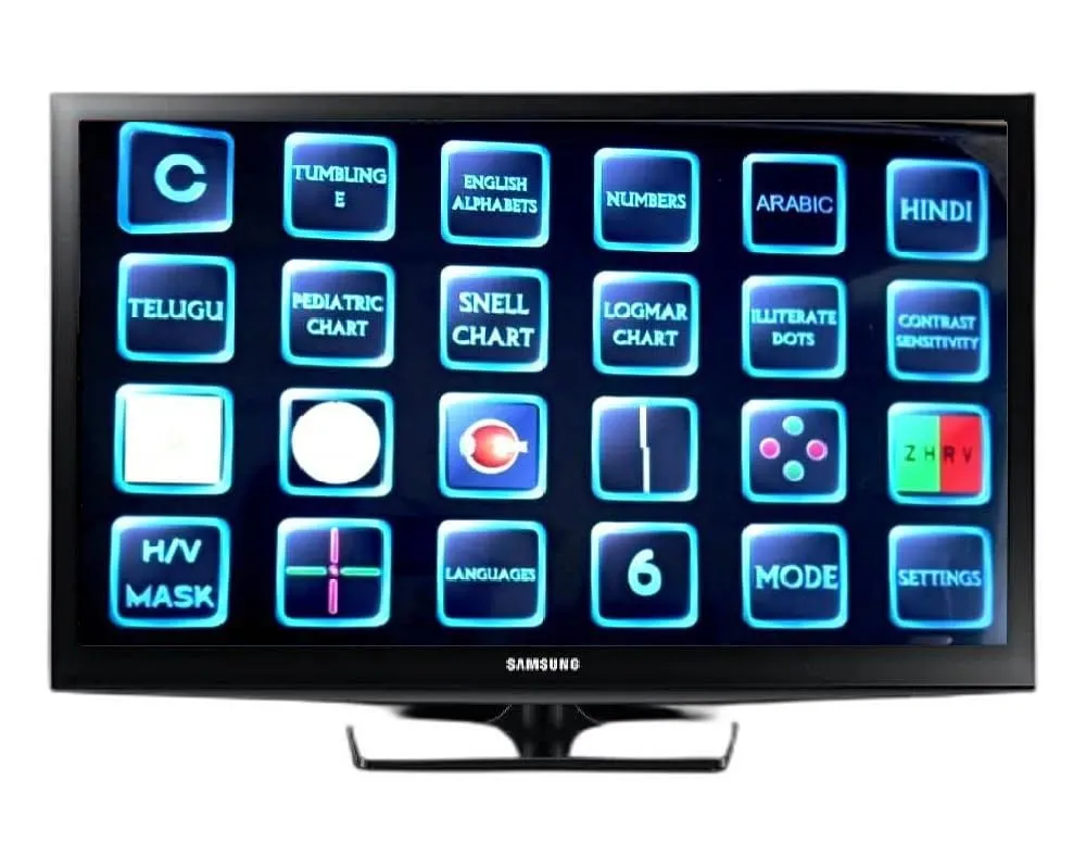 Shining Sun VISION LED Vision Chart 24 inch TV Compatible with (Samsung) Visual Acuity Chart